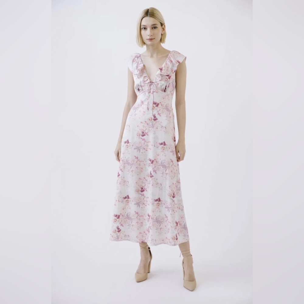 STORIA Multi Flower Print Dress‎ size Large